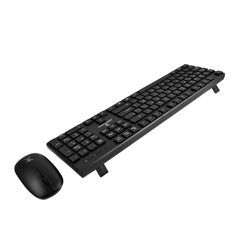 Perfect Choice Kit de Teclado y Mouse Inalámbrico Clic Silencioso Resistente a Derrames Diseño Ergonómico Dust