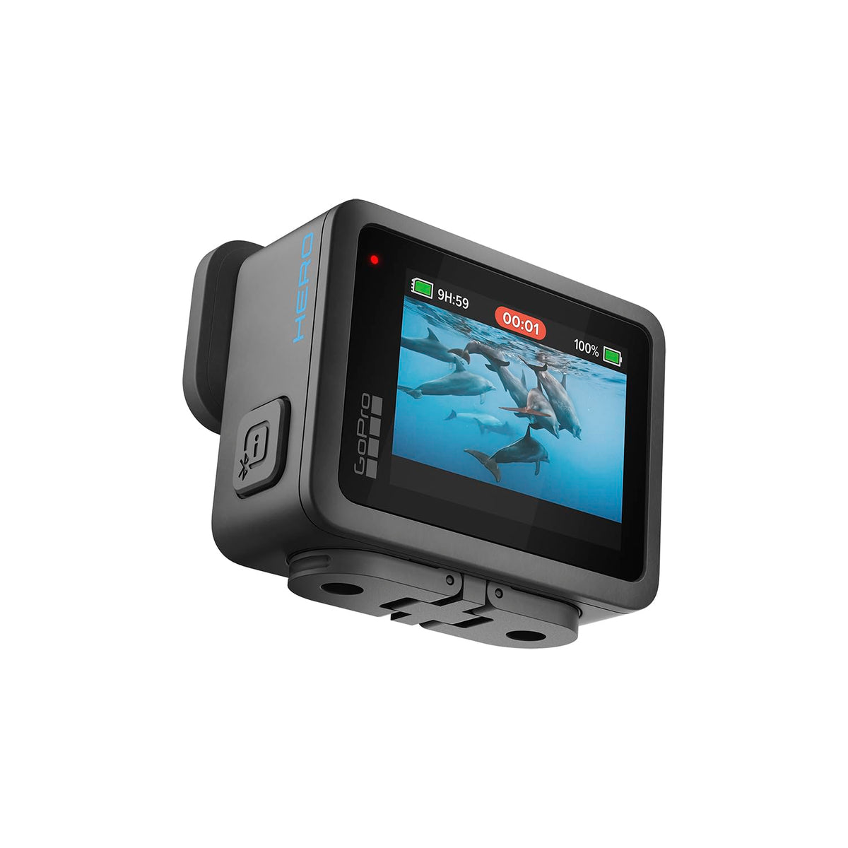 GoPro Hero - Cámara de acción Resistente y Sumergible con Video Ultra HD de 4K30, Fotos de 12 MP, cámara Lenta, batería de Larga duración, pequeña y Ligera. Incluye Micro SD y Estuche.