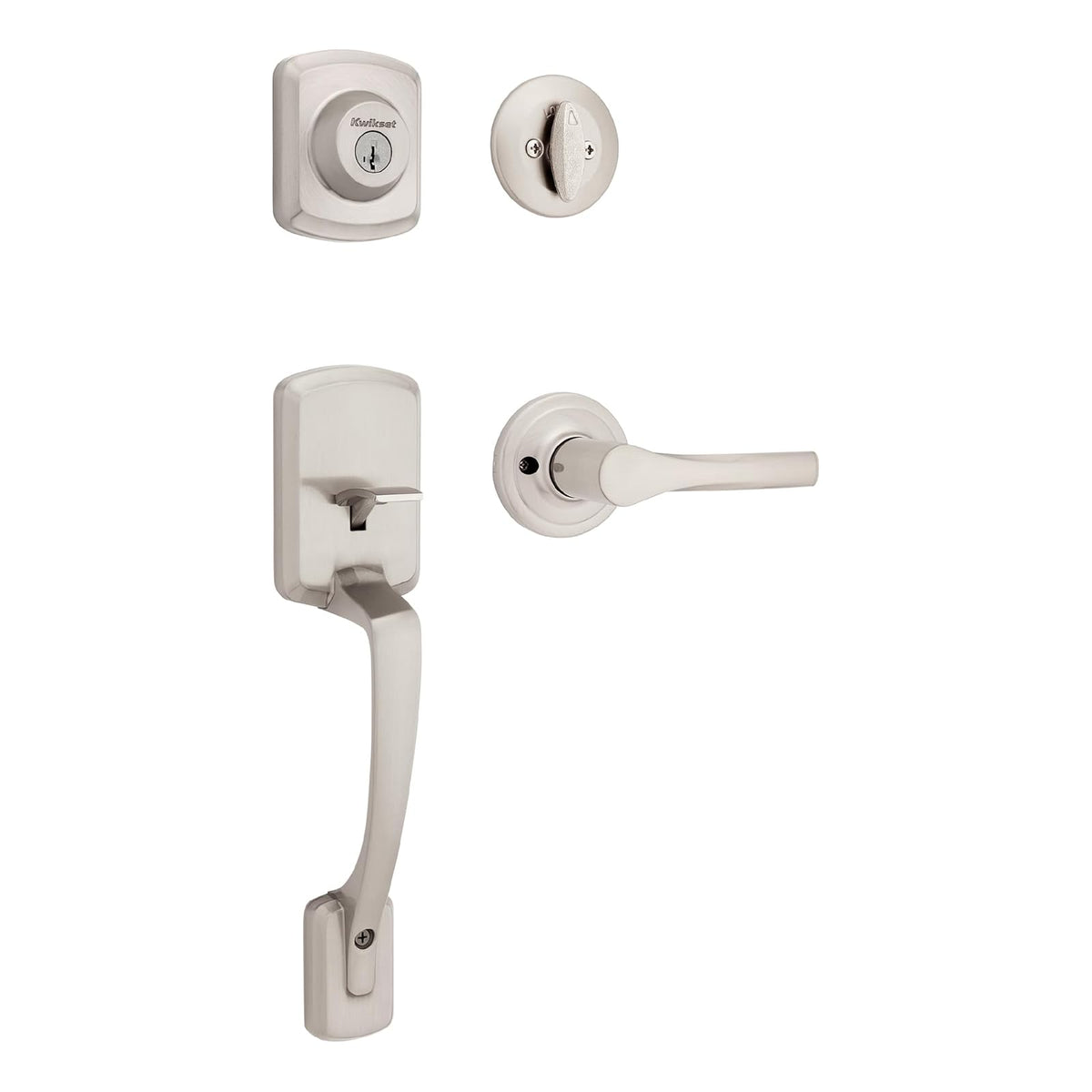 Kwikset Henley Manija para Puerta Interior - Níquel Satinado - Manija