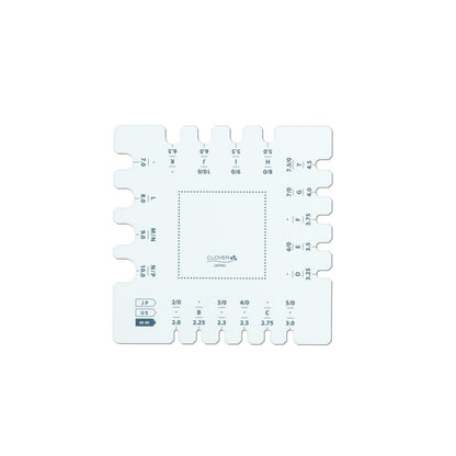 CLOVER 3200 Swatch Ruler & Needle Gauge White