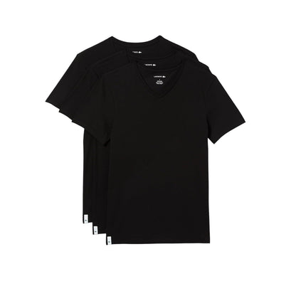 Lacoste Essentials, Camisetas de cuello en V para hombre (3 unidades, 100% algodón, ajustada)