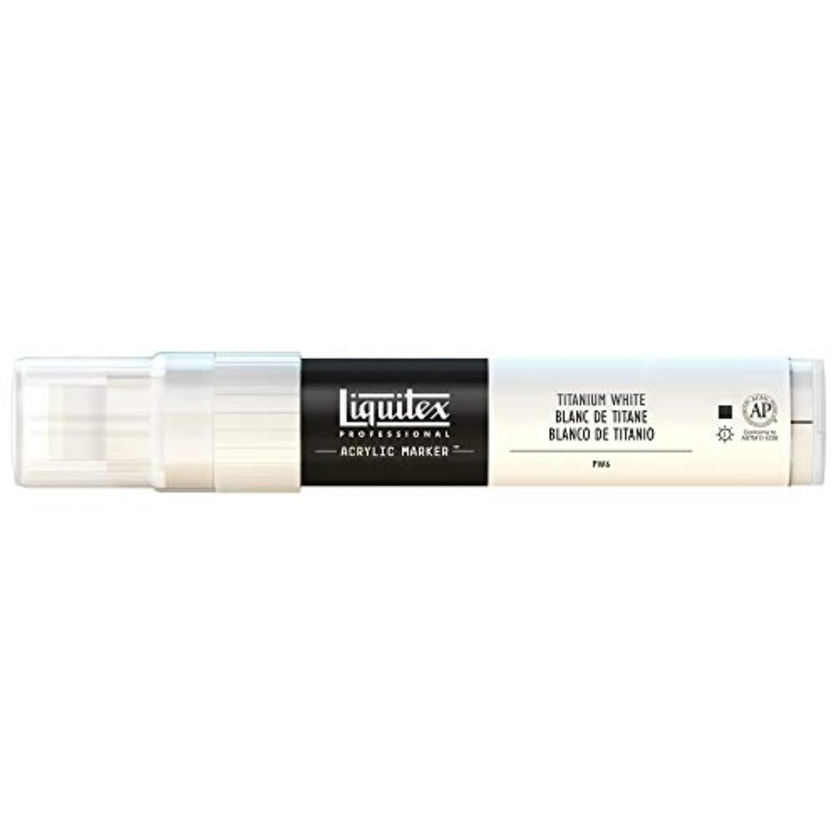 Liquitex Professional Marcador Acrílico de Punta Ancha 15 mm - Blanco (Titanium White - 432)