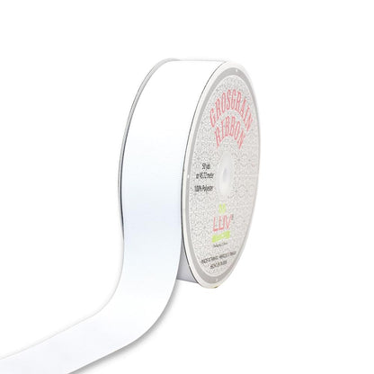 Creative Ideas Solid Grosgrain Ribbon, 1-1/2-Inch by 50-Yard, White