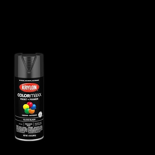 Krylon ColorMaxx Pintura Premium en Aerosol Negro Brillante