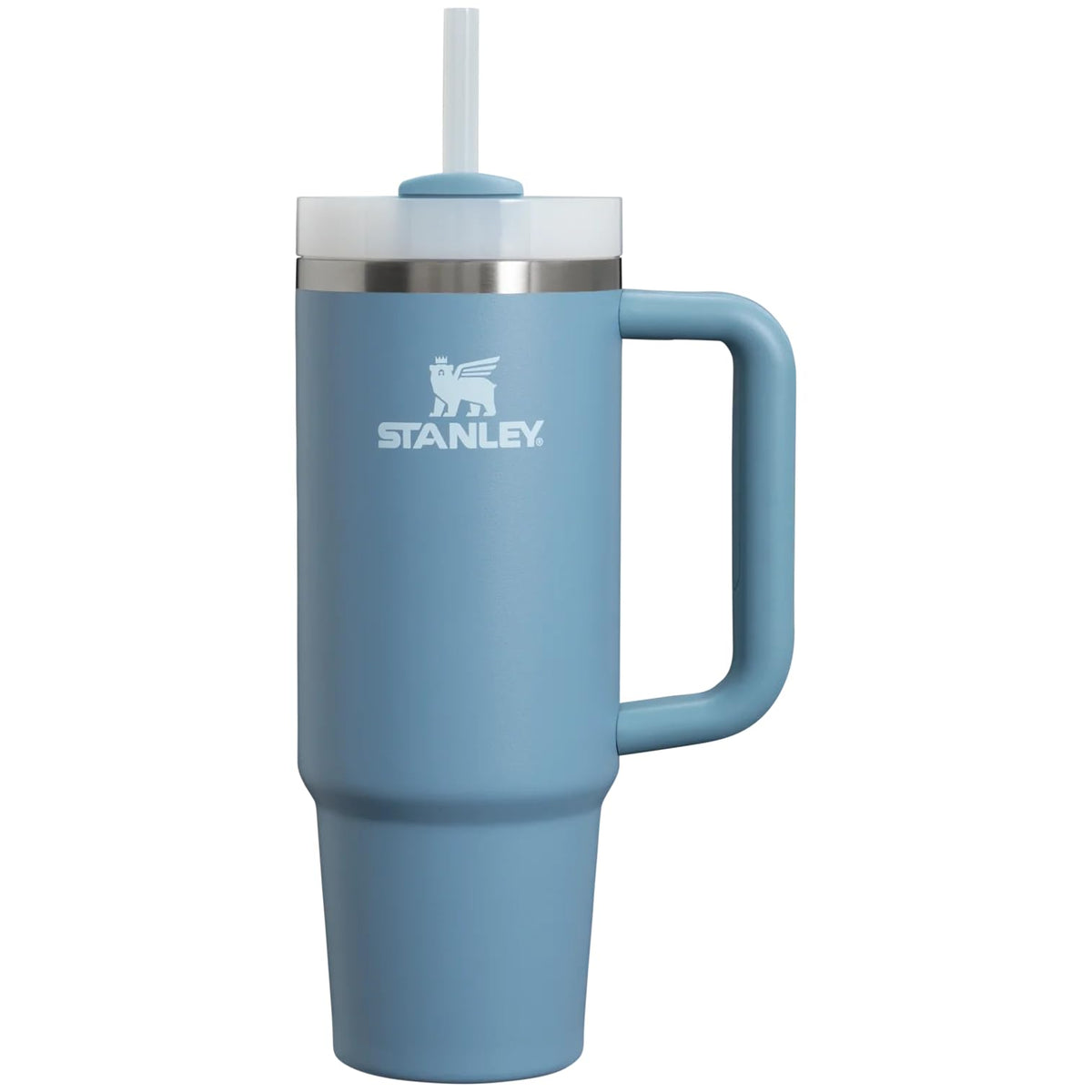Stanley Quencher FlowState 887 ml Termo con Popote, Acero Inoxidable - Indigo