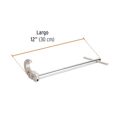 Truper LLAP-12, Llave para plomero fabricada en acero, 12"
