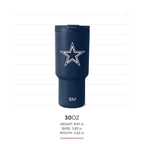 Simple Modern - Termo de 30 onzas con licencia oficial de la NFL, con tapa abatible y popote, vaso aislado de acero inoxidable, regalos para hombres y mujeres, colección Trek, Cincinnati Bengals