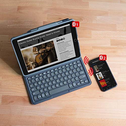 ZAGG Pro Keys - Funda Desmontable y Teclado inalámbrico para Apple iPad Air 10.9, Bluetooth multidispositivo, Teclas retroiluminadas, Soporte para lápiz Apple, protección contra caídas, Color Negro