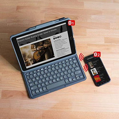 ZAGG Pro Keys - Funda Desmontable y Teclado inalámbrico para Apple iPad Air 10.9, Bluetooth multidispositivo, Teclas retroiluminadas, Soporte para lápiz Apple, protección contra caídas, Color Negro