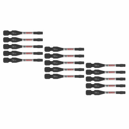 Bosch Driven Puntas Torx #25 Resistentes a Impacto - 5 cm - Impact Torx #20 - Paquete de 15 unidades - 15 piezas
