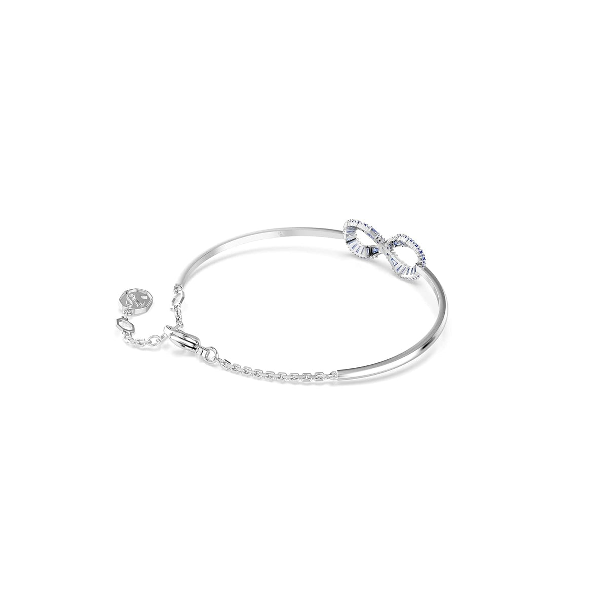 Swarovski Infinity - Colección de joyas de corazón, collares y pulseras, acabado en tono rodio, cristales transparentes