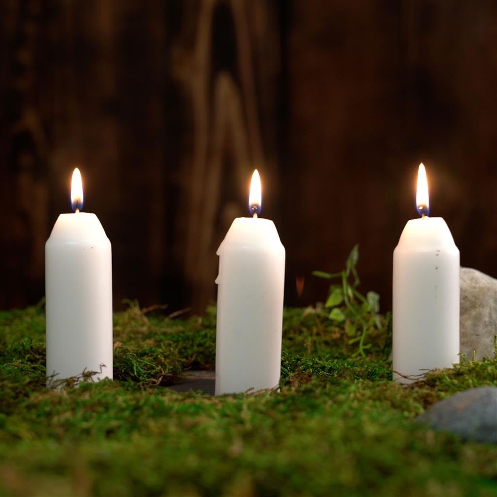 UCO 9+ Hour White Candles for Candle Lanterns (3.5 Inch), 3-Pack