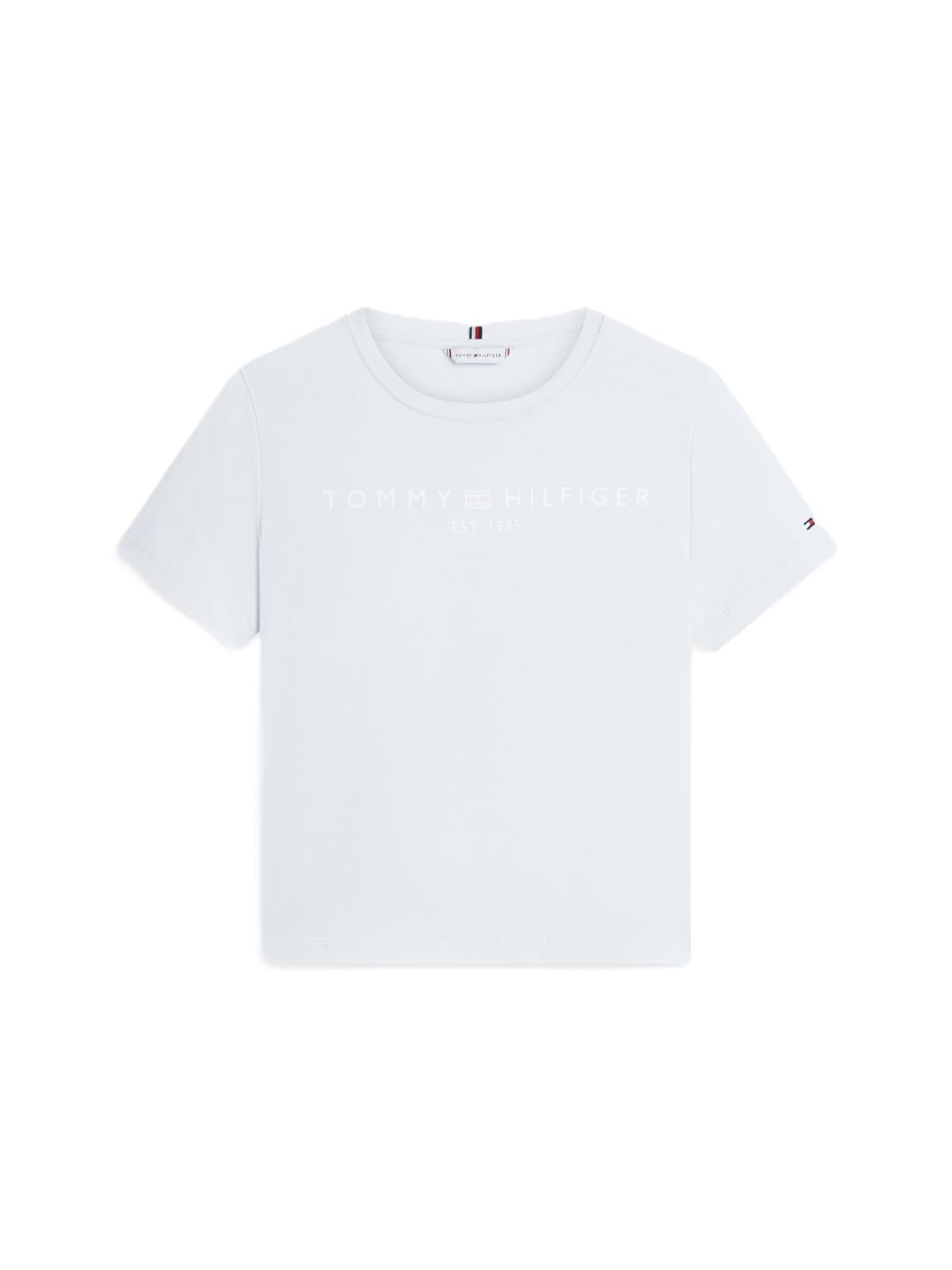 Tommy Hilfiger Playera Manga Corta Mujer | Azul, talla M, algodón, cuello redondo, logo estampado