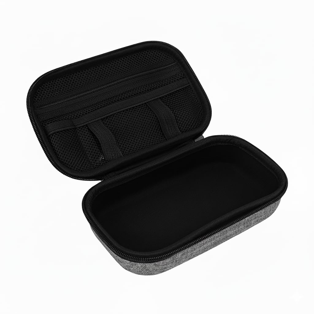ZIPIT Estuche organizador gris, Caja resistente de gran capacidad, Estuche escolar y para accesorios personales