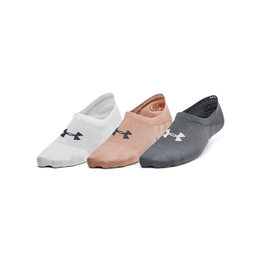 Under Armour Breathe Lite - Calcetines ultra bajos para mujer, paquete de 3