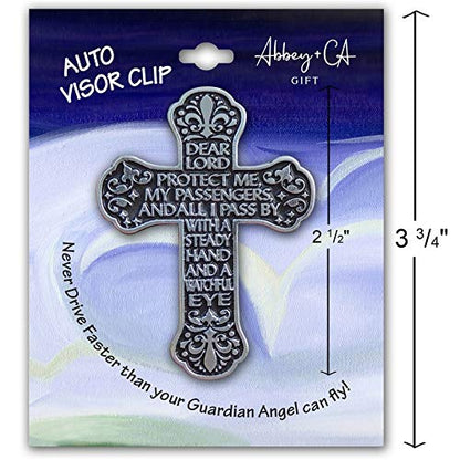 Arte Catedral (Abbey & CA Gift) - Clip de Visera para el Sol de la oración del Viajero para Aniversario