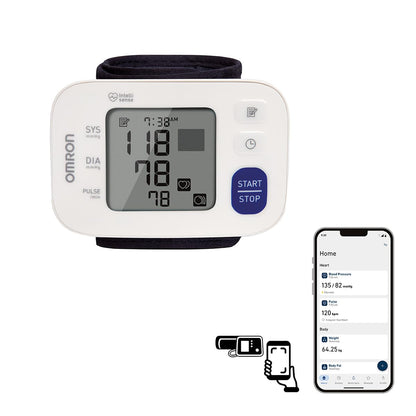 OMRON Baumanómetro automático de muñeca HEM-6230 compatible con app OMRON connect