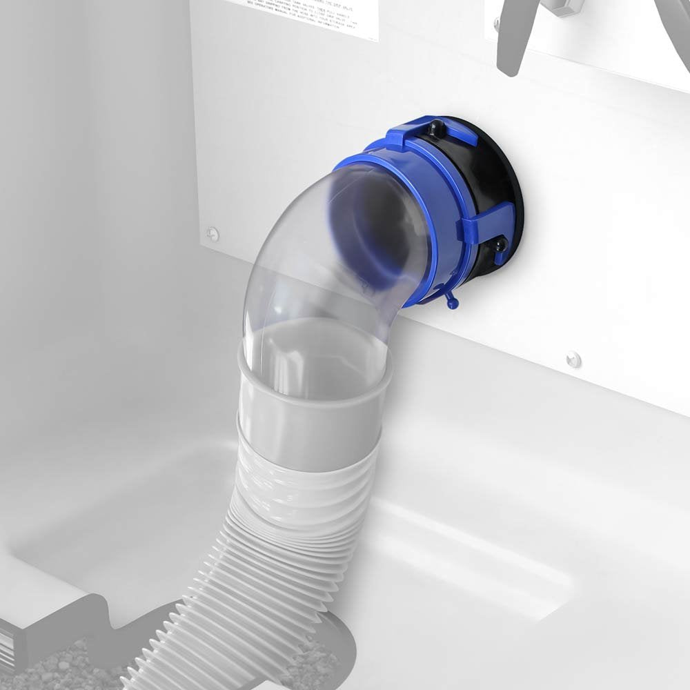 Prest-O-Fit 1-0020 Blueline - Adaptador de Manguera de 90°, Transparente