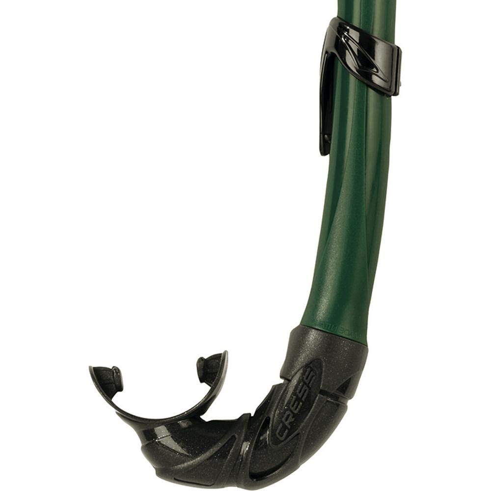 Cressi Córcega, esnórquel de Goma Flexible para Buceo, Buceo última intervensión y Pesca submarina, Colores sólidos y camuflados, Fabricado en Italia