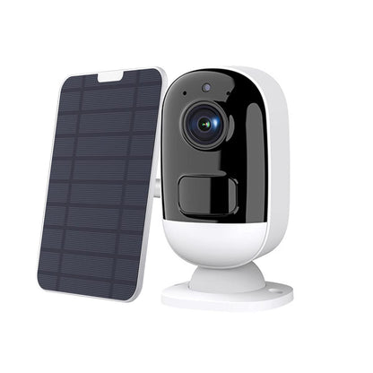 ZDQC Cámaras de Seguridad Solar de 3MP Outdoor Outdoor, cámara de vigilancia WiFi con energía Solar con visión Nocturna de Color, conversación de 2 vías, detección de Movimiento