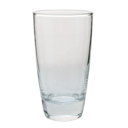Juego de 6 vasos de cristal para mesa, 450ml, ideal para agua, jugo, gaseosas.