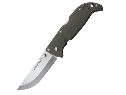 Cuchillo Plegable de Caza con Mango Verde Griv-Ex OD de 3.5 Pulgadas, AUS8A, de Acero frío, de 4.3 Pulgadas, AUS8A, en Caja