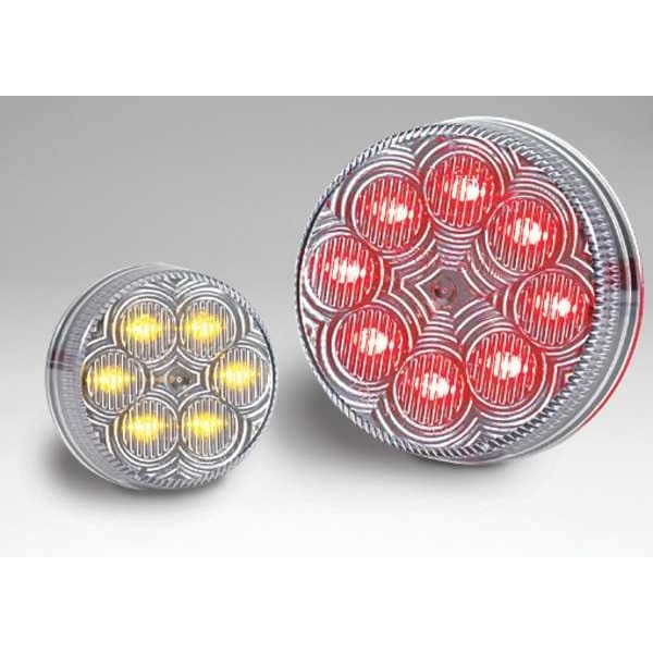 Maxxima Luz LED Redonda Ámbar 2.5 Pulgadas M16280YCL
