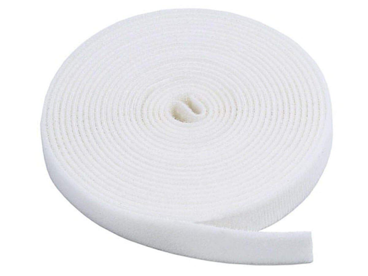 Monoprice 3-Pack Hook & Loop Fastening Tape 5 yard/roll, 0.75-inch - White