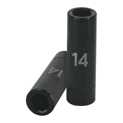 Truper Dado Largo de Impacto 6 Puntas 10mm Cuadro 1/2" D-7310-ML - 14 mm
