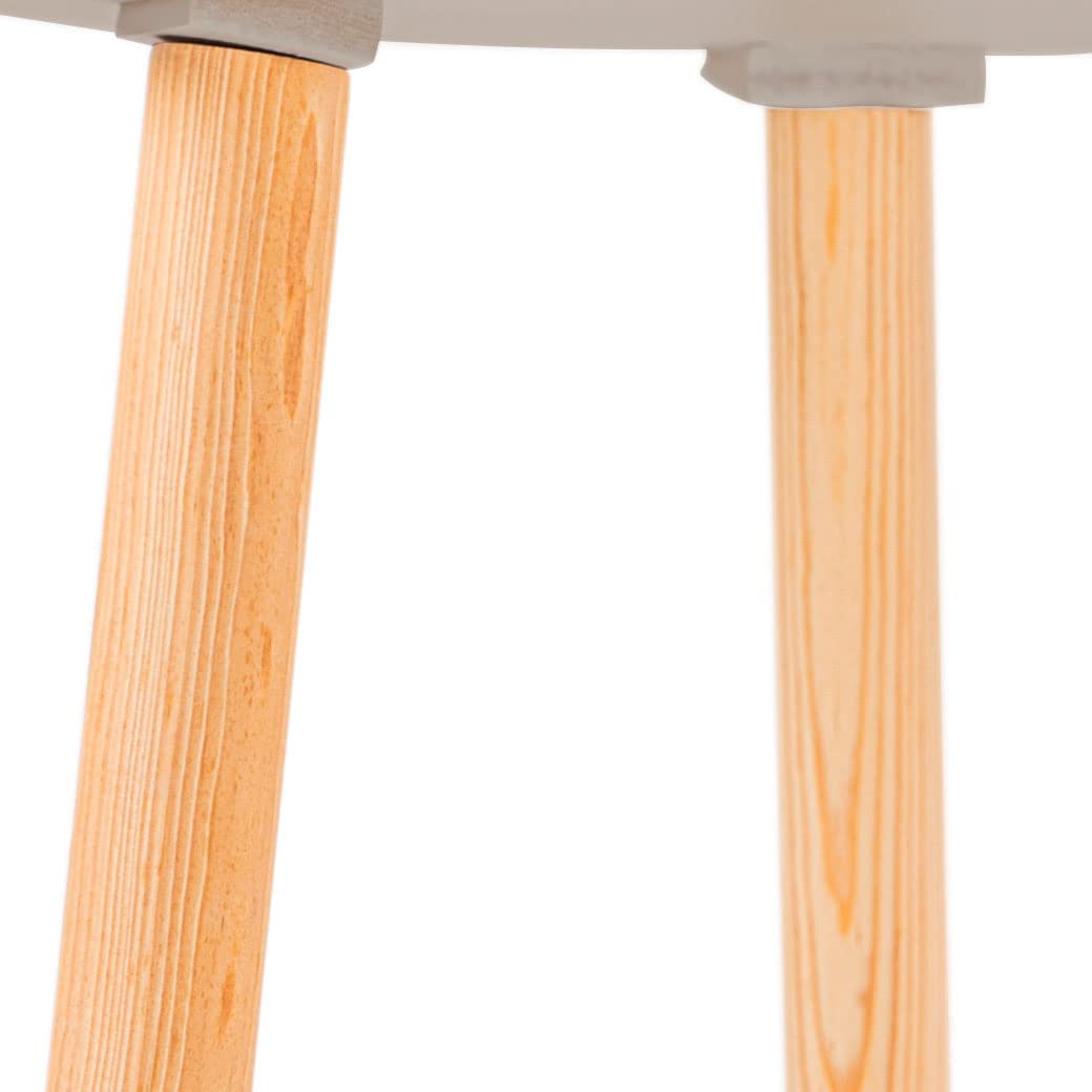 DUDUK Mesa de Madera con Forma de Nube para niños pequeños y niñas pequeñas (Gris obscuro)