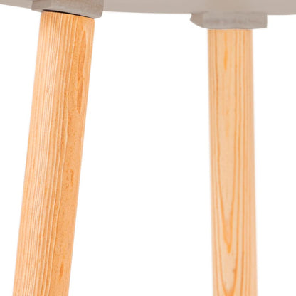 DUDUK Mesa de Madera con Forma de Nube para niños pequeños y niñas pequeñas (Gris obscuro)