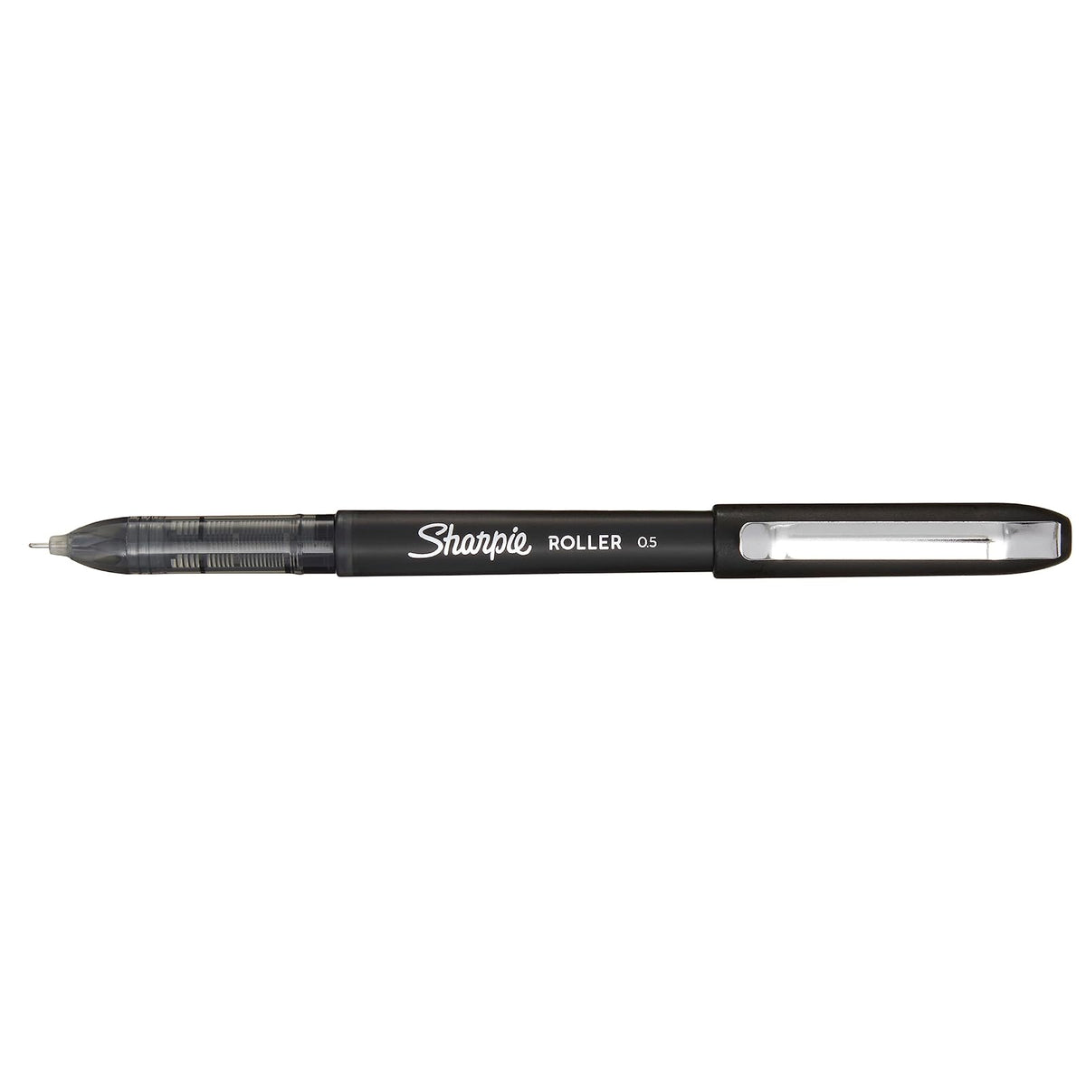 Sharpie Rollerball Bolígrafo, punta de aguja (0,5 mm), tinta negra, 12 unidades