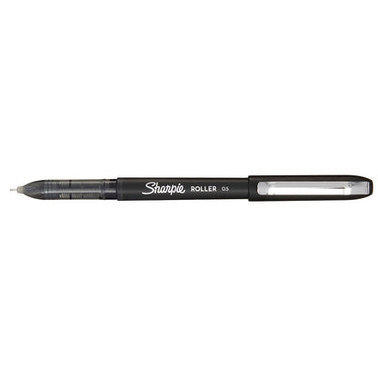 Sharpie Rollerball Bolígrafo, punta de aguja (0,5 mm), tinta negra, 12 unidades