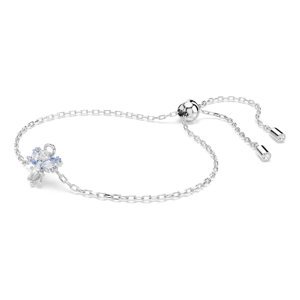 Swarovski Pulsera Magic, Ángel, Azul, Baño de rodio