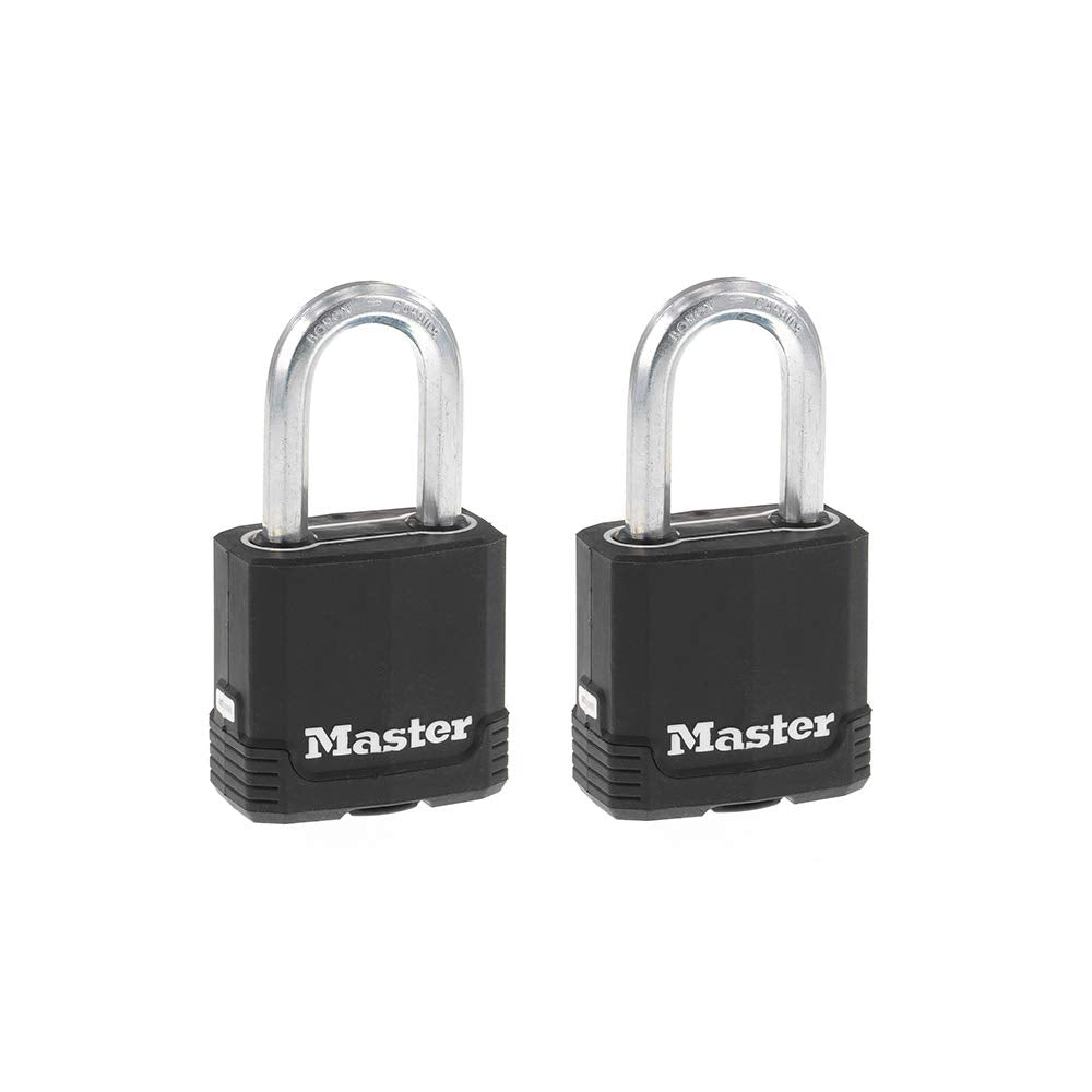 Master Lock Magnum Candado Laminado 2-1/2 Pulgadas con Llave - Paquete de 2