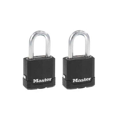 Master Lock Magnum Candado Laminado 2-1/2 Pulgadas con Llave - Paquete de 2