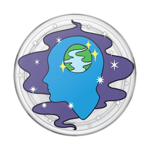 PopSockets - Empuñadura para teléfono con Soporte expandible, Agarre calcomanía, translúcido de Mente Abierta