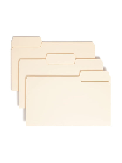 Smead SuperTab 15401 - Carpeta de archivos pesada, tamaño legal, manila, 50 por caja