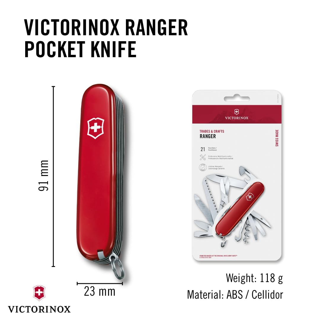 Victorinox Navaja Ranger, Roja, 21 Usos