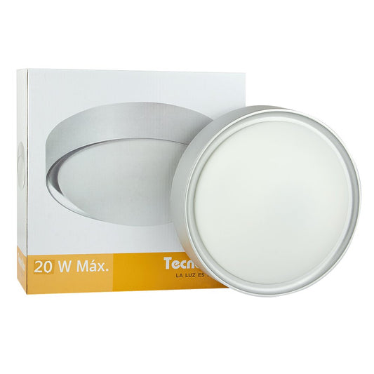 Tecnolite Lámpara de Interior para Sobreponer PTL-1925/S, Base E27, Satinado