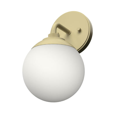 Hunter Fan, Colgante de Pared Hepburn 1 Luz, Dorado | Diseñado para resistir la humedad en espacios interiores, es una manera fácil de elevar sus espacios