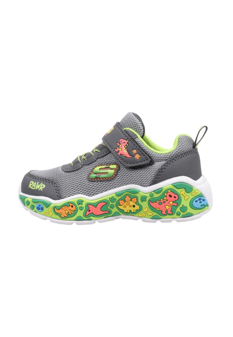 Skechers Play Scene tenis para niño - 15.0 cm - Carbón - lima