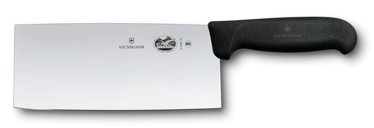 Victorinox 5.4063.18 Cuchillo Chino para Chef, color Negro, 18 cm