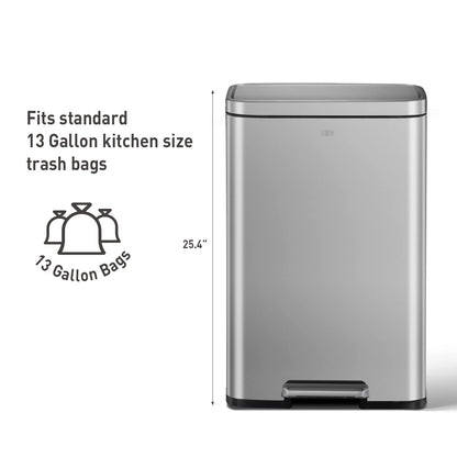 EKO Madison Bote de Basura para Cocina 50 L con Pedal