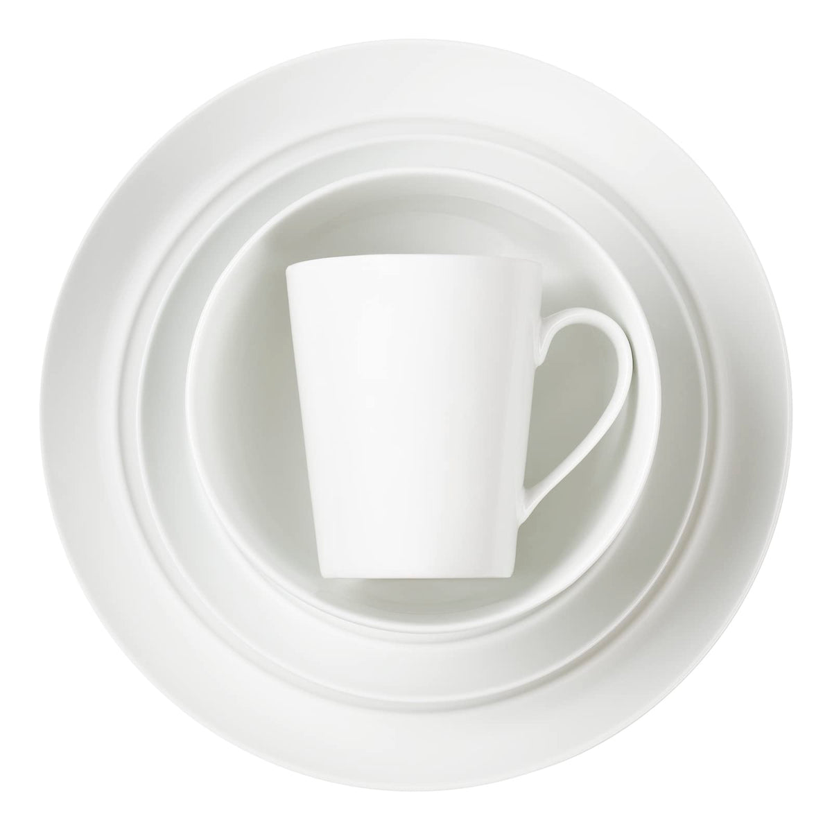 Le Bonne Table by Crown Baccara - Vajilla de Porcelana, de 16 piezas, 4 personas