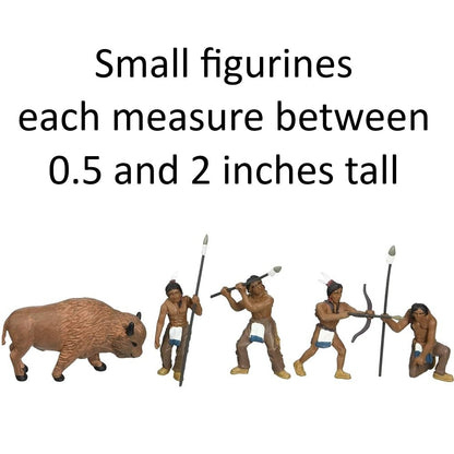 Woodland Scenics SP4444 - Figura de Escenario de 1,5 Pulgadas, nativos/búfalo, 5 Unidades