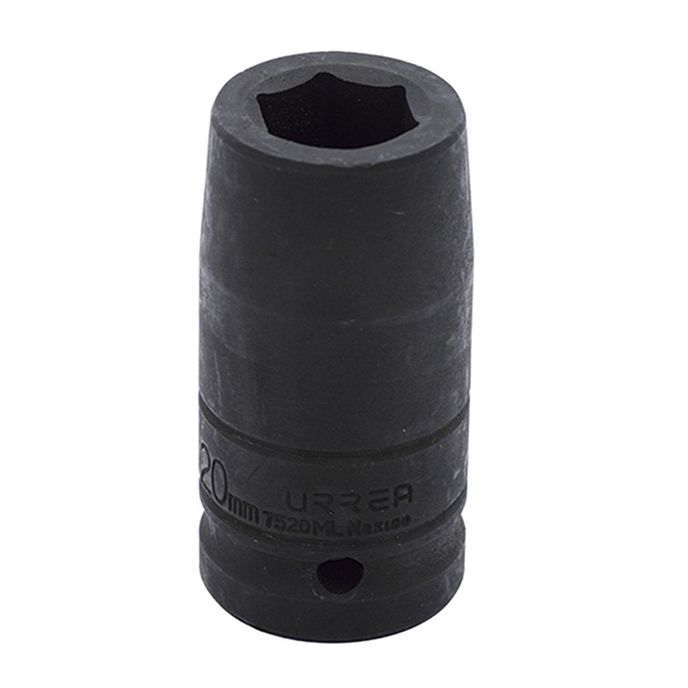 Urrea 7530ML Dado de impacto largo cuadro de 3/4", 6 puntas, métrico, 30 mm - 20 mm