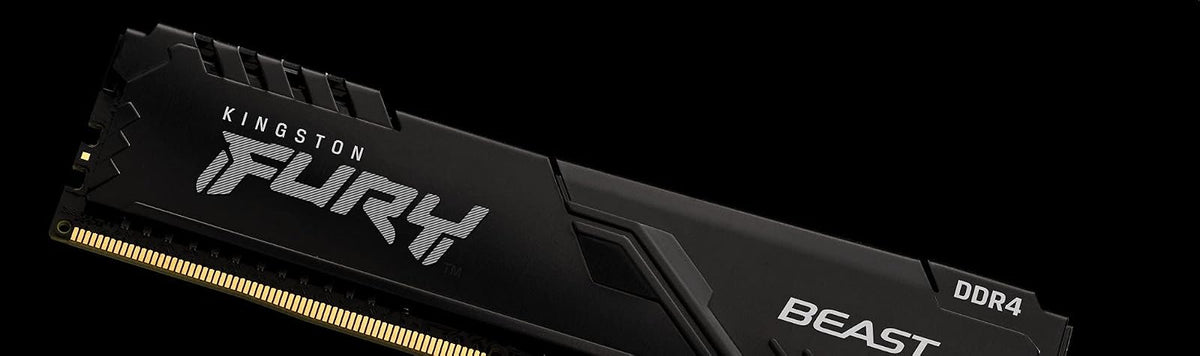 Kingston Fury Beast Black 16GB 3600Mhz DDR4 CL18 UDIMM Memoria Gamer Para PC Color Negro (KF436C18BB/16)