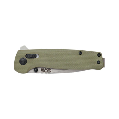 SOG Terminus XR G10 - Cuchillos plegables ambidiestros de bolsillo EDC para llevar diario, mango G10, hoja de acero D2 resistente al desgaste