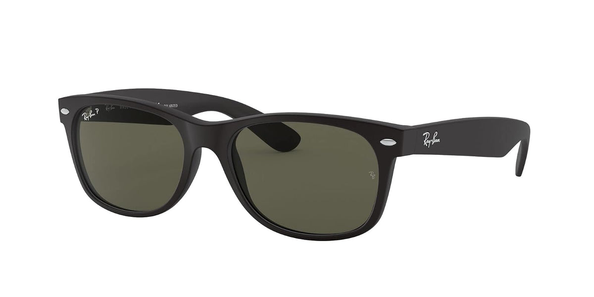 Ray-Ban Rb2132 - anteojos de sol cuadradas Wayfarer Everglass, Negro brillante/transparente., 58 mm